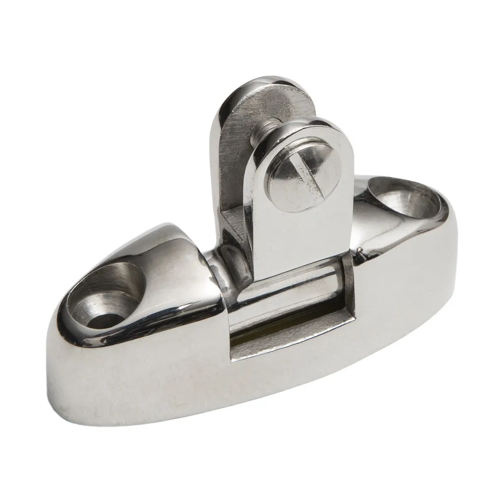 180° swivelling stainless steel fork deck hinge