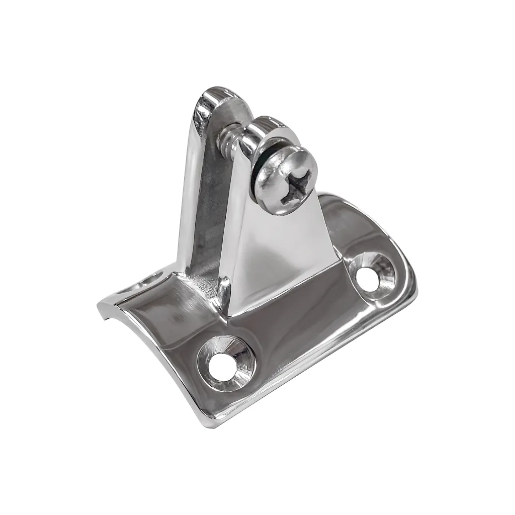 Supporto a forcella concavo con vite per tubo Ø40mm in acciaio inox